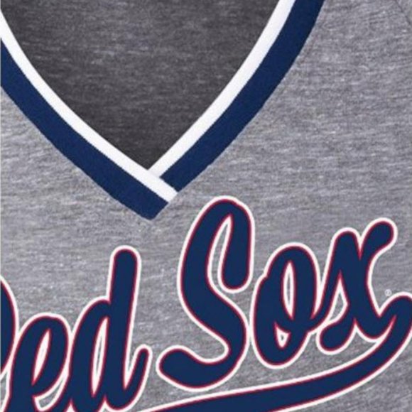 Boston Red Sox Opening Night V-Neck Triblend Tee - Picture 2 of 4
